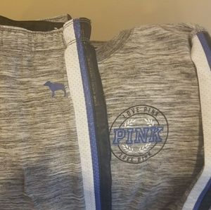 Victoria's  Secret Pink, sweater set grey, leather